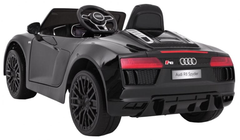 Audi R8 Spyder S Crni Auto Na Akumulator 4.jpg