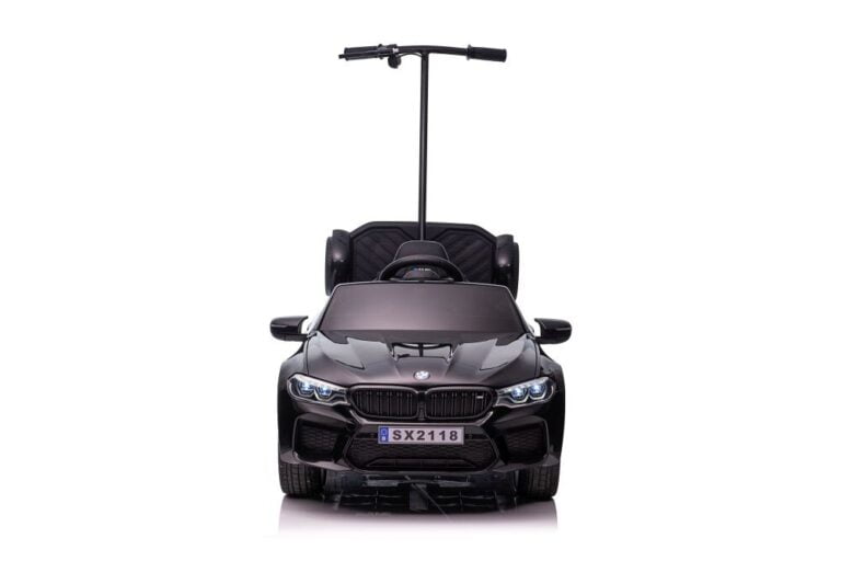 Bmw M5 Crna Lakirana S Postoljem Za Roditelje Auto Na Akumulator 2.jpg