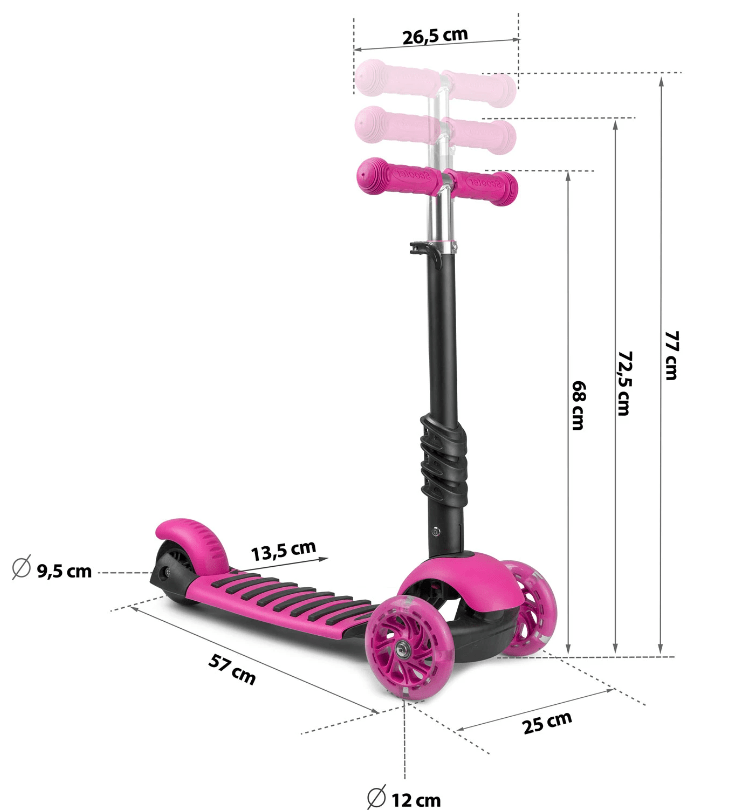 Djecji Romobil Ricco Trike Pink 10.png