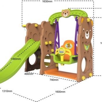 Ljuljacka S Toboganom Teddy 3u1 1.jpg