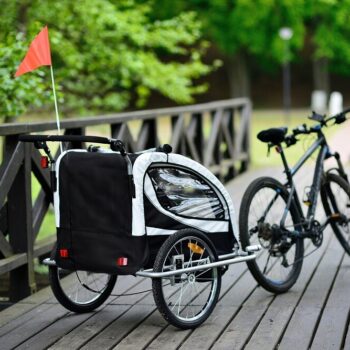 Prikolica Za Bicikl Za Djecu Jogger Black 4.jpg