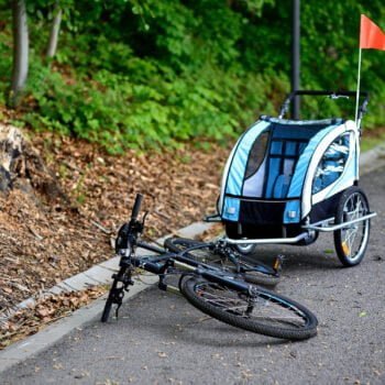 Prikolica Za Bicikl Za Djecu Jogger Blue 2.jpg