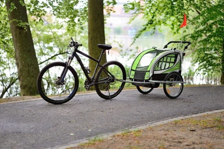 Prikolica Za Bicikl Za Djecu Jogger Green 1.jpg