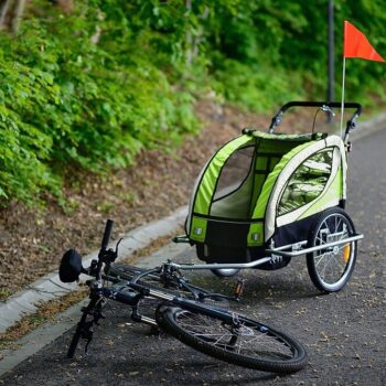 Prikolica Za Bicikl Za Djecu Jogger Green 2.jpg