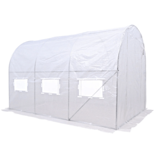Vrtni Plastenik 2x3m 6m2 Bijeli Focus Garden.png