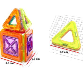 Kolorowe Klocki Magnetyczne Magical Magnet 20szt 3