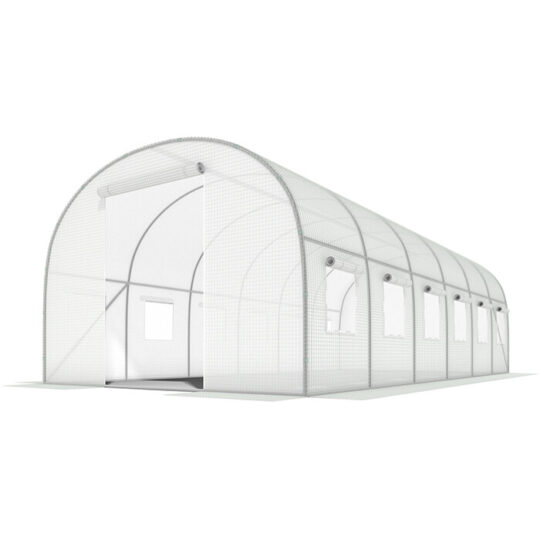 Vrtni Plastenik 3x6m (18m2) Bijeli