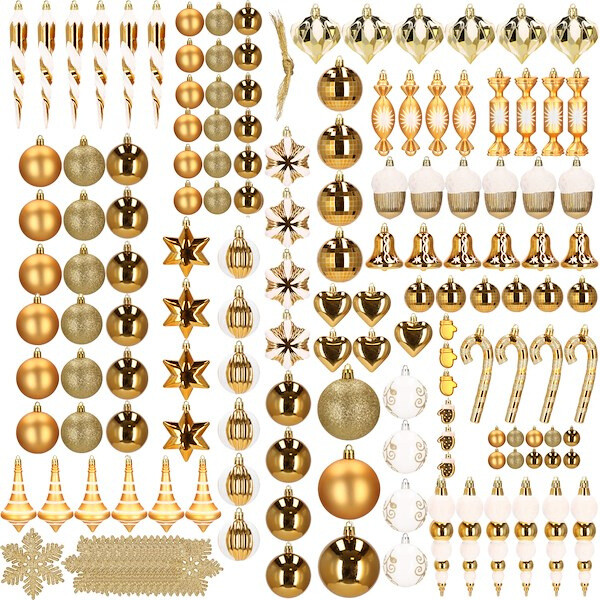 Božićni Set Kuglica Golden Christmas 155 Komada 8
