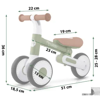 Dječja Bicikl Guralica Nukido Green 3