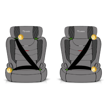 Dječja Autosjedalica Nukido Louis Velvet Isofix 10