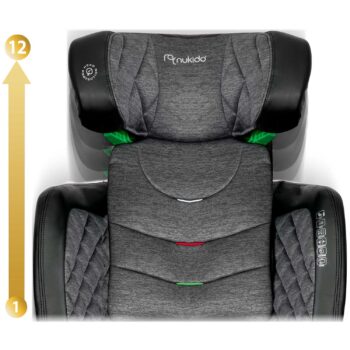 Dječja Autosjedalica Nukido Louis Grey Isofix 10