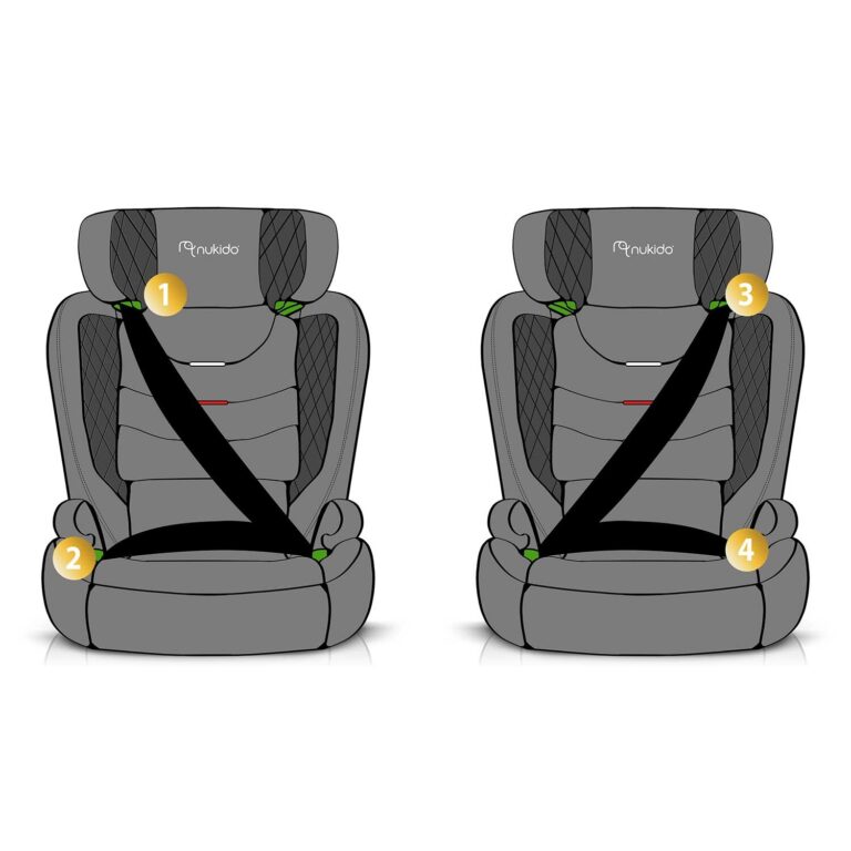 Dječja Autosjedalica Nukido Louis Grey Isofix 12