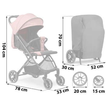 Dječja Kolica Nukido Paseo Rose 13