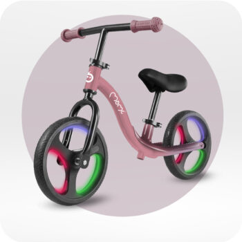 Dječji Bicikl Guralica Momi Isoka Led Pink 5