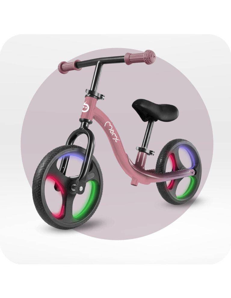 Dječji Bicikl Guralica Momi Isoka Led Pink 5