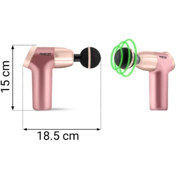 Masažni Pištolj Ns 500 Pink S 8 Nastavaka 9
