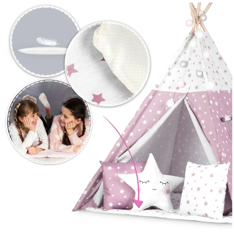 Šator Teepe Rose Ricokids + Dva Jastuka 10