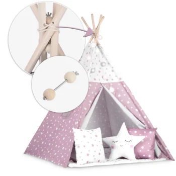 Šator Teepe Rose Ricokids + Dva Jastuka 5