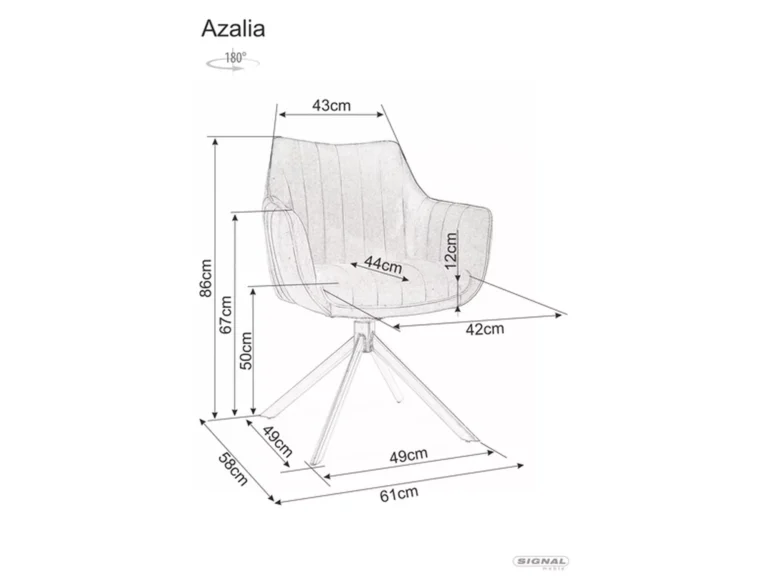 Stolica Azalia Orange Inside 2