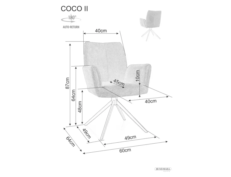 Stolica Coco Ii Vardo Creme 2