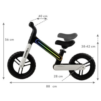 Dječja Bicikl Guralice Bez Pedala Suno Blackwhite 7