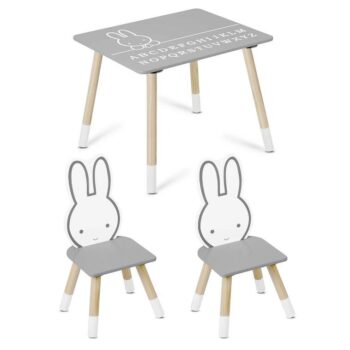 Dječji Set Stol I Stolica Miffy Grey 1
