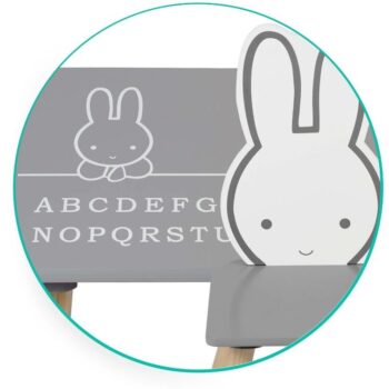 Dječji Set Stol I Stolica Miffy Grey 2