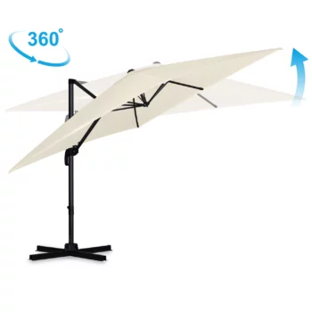 Vrtni Suncobran 420cm Plonos Beige 8