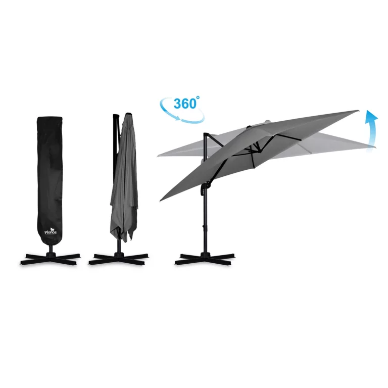 Vrtni Suncobran 420cm Plonos Grey 8