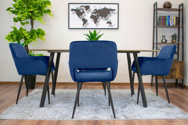 Stolica Amalfi Blue Velvet 7