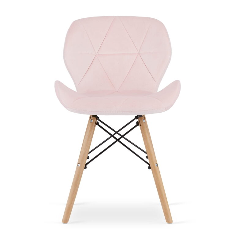 Stolica Lago Velvet Pink 1