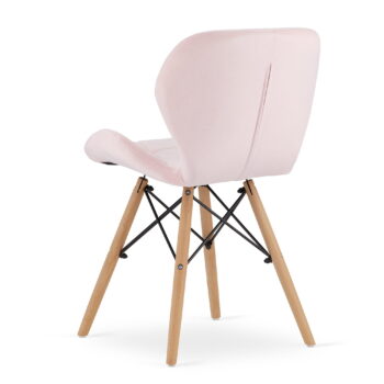 Stolica Lago Velvet Pink 3