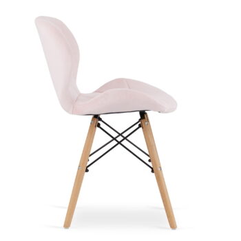 Stolica Lago Velvet Pink 4