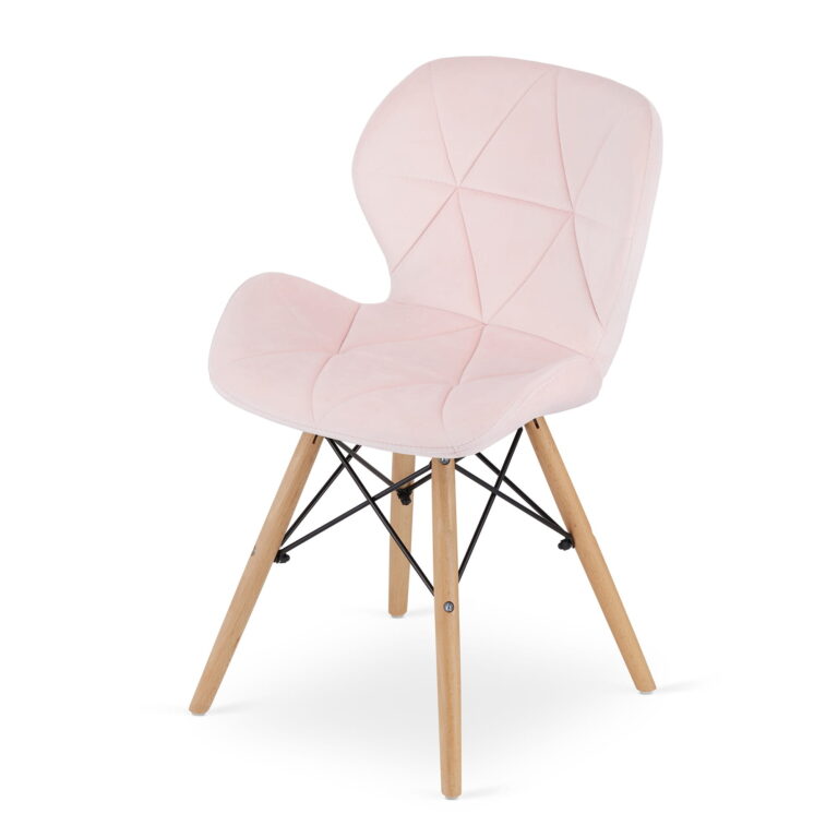 Stolica Lago Velvet Pink 5