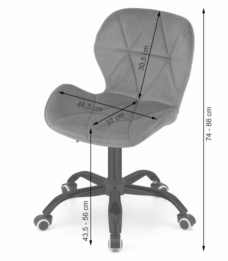 Uredska Stolica Noto Graphite Velvet 2