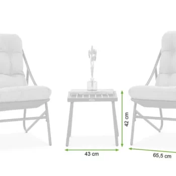 Vrtna Garnitura Casper Light Grey 10
