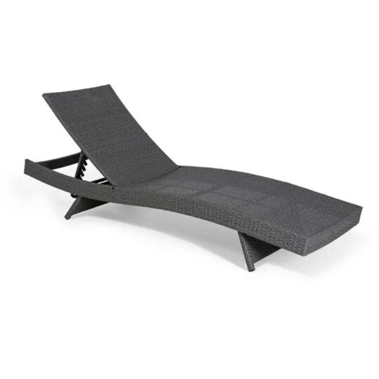 Vrtna Ležaljka Wave Dark Grey