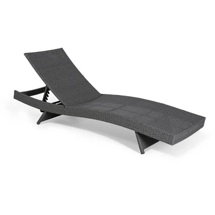 Vrtna Ležaljka Wave Dark Grey