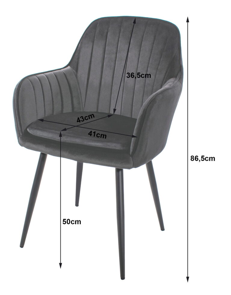 Stolica Lugo Velvet Dark 5