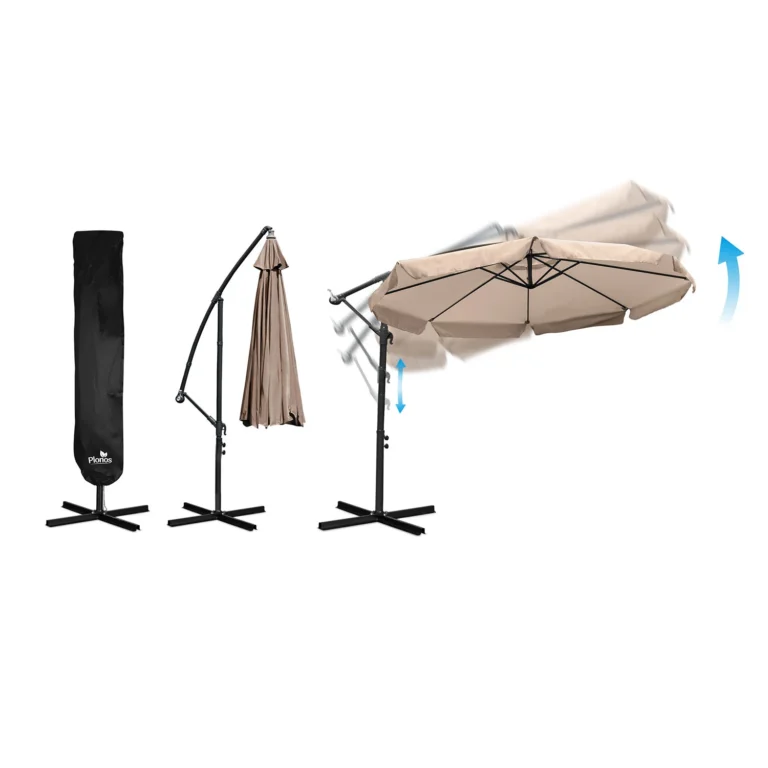 Vrtni Suncobran 8 Segmenata 350 Cm S Navlakom Plonos Pl 881 Beige 5