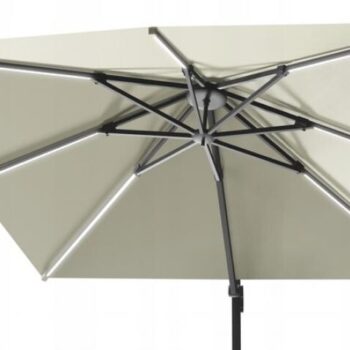 Vrtni Suncobran S Rasvjetom Roma 3x4 Beige 1
