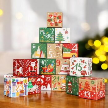 Diy Adventski Kalendar 24 šarene Kutije Za Otvaranje 1