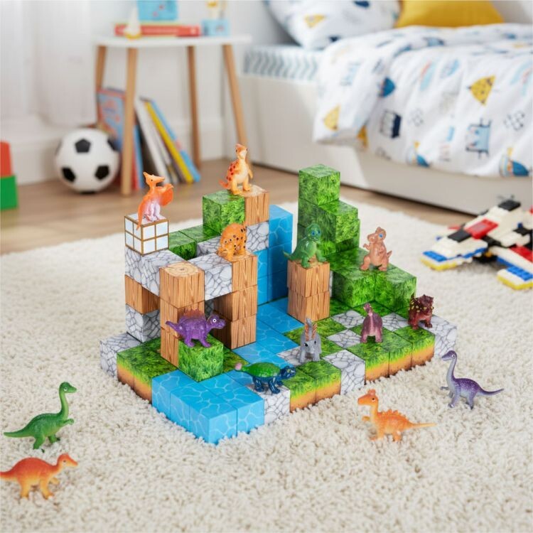 Set Magnetnih Kocki 114kom Dino Play 2