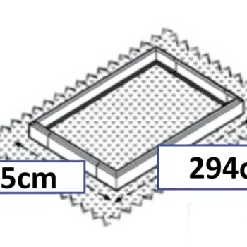 Staklenik Polikarbonatni 183x303cm Crni Cultivo 5