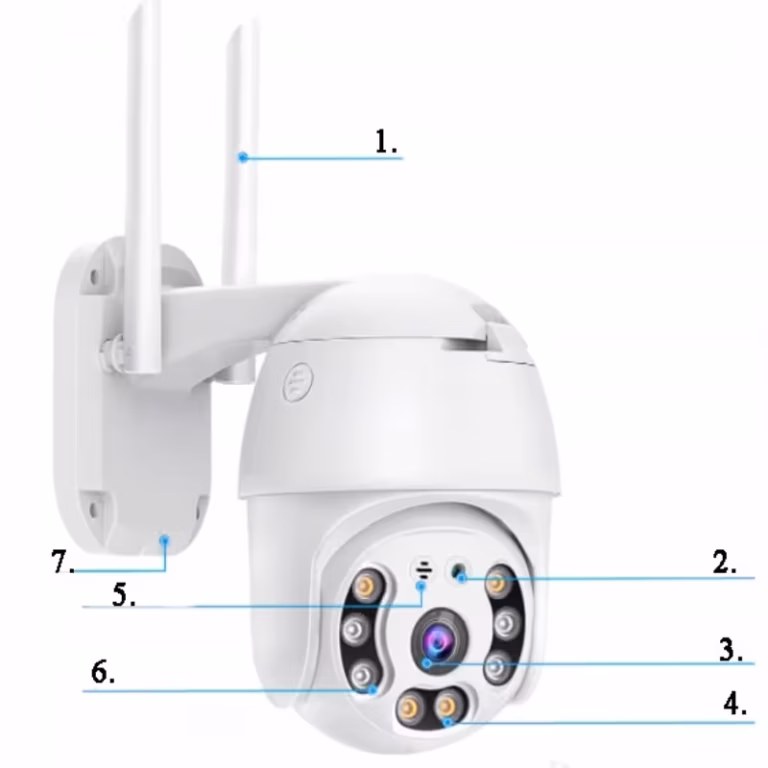 Ip Kamera Full Hd Wifi Vanjska 5mp 64gb 4