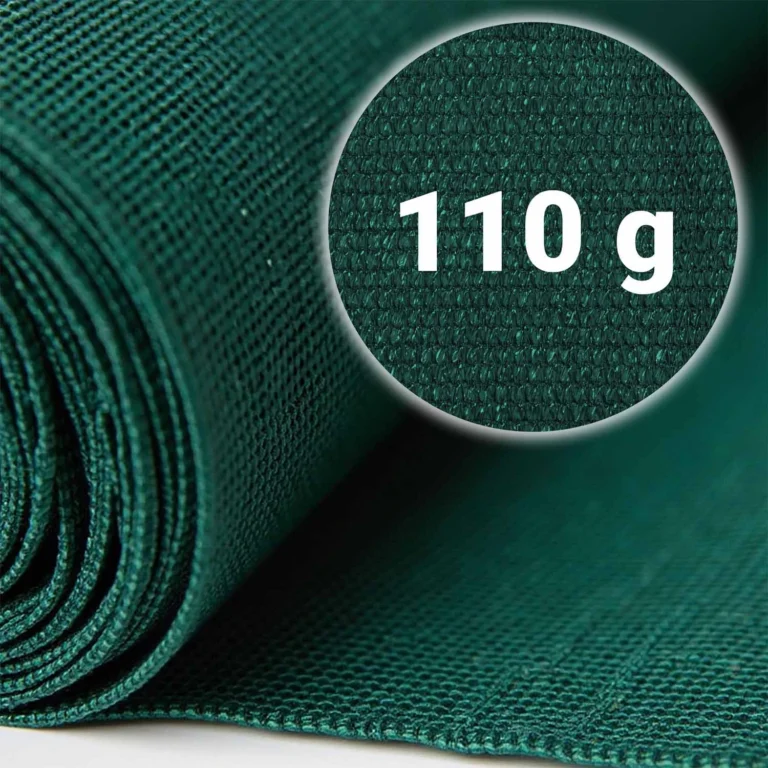 Mreža Za Sjenu 1,5x50m 110gm2 + 50 Stezaljki Zelena 1
