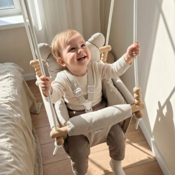 Dječja Ljuljačka 3u1 Baby Swing Grey 2