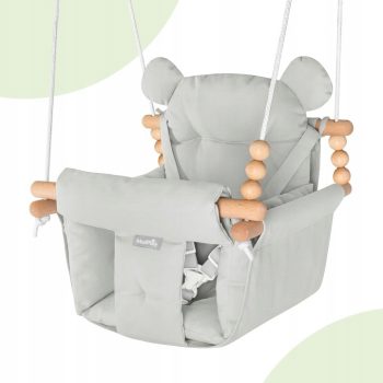 Dječja Ljuljačka 3u1 Baby Swing Grey 5