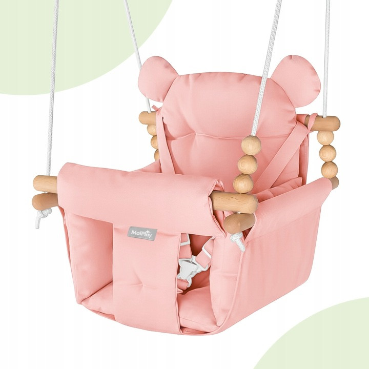 Dječja Ljuljačka 3u1 Baby Swing Pink 5