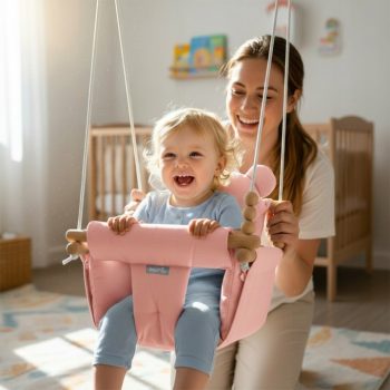 Dječja Ljuljačka 3u1 Baby Swing Pink 9